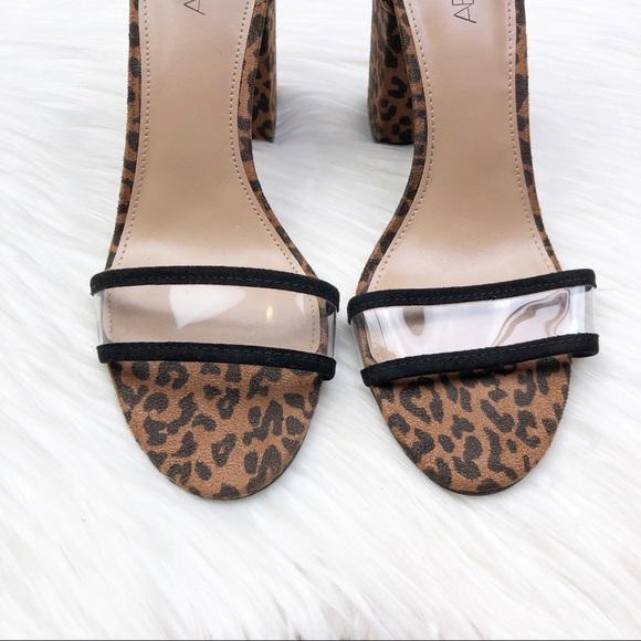New Abound Adelyn Leopard Block Heel Sandals - Picture 2 of 10